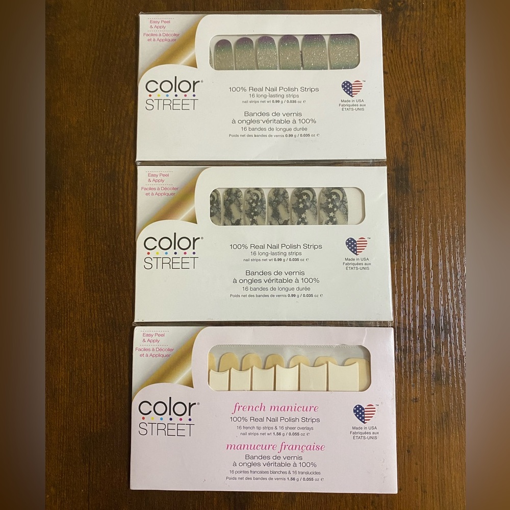 Color Street Nail Strips 3pk Bundle